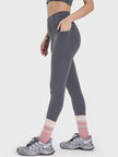 Pocketed High Waist Active Leggings - LACEDUPED