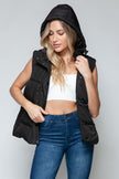 Snobbish Snap and Zip Closure Hooded Vest - LACEDUPED