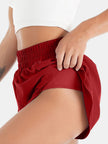 Elastic Waist Active Shorts - LACEDUPED