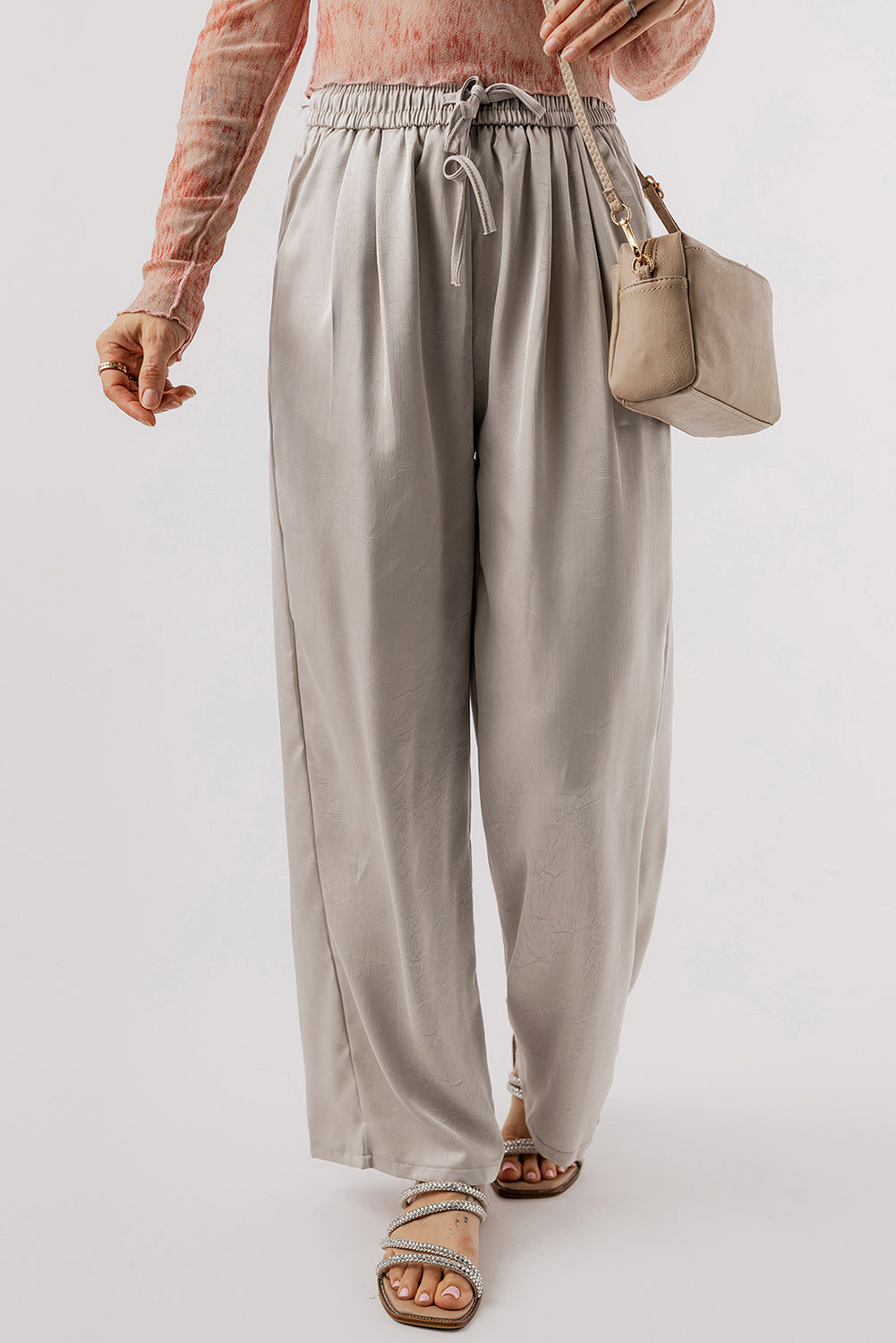 Smocked Wide Leg Pants - LACEDUPED