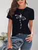 Dragonfly Graphic Round Neck Short Sleeve T-Shirt - LACEDUPED