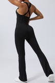 Crisscross Wide Strap Sleeveless Jumpsuit - LACEDUPED