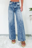 High Waist Wide Leg Jeans - LACEDUPED