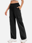 Pocketed High Waist Pants - LACEDUPED