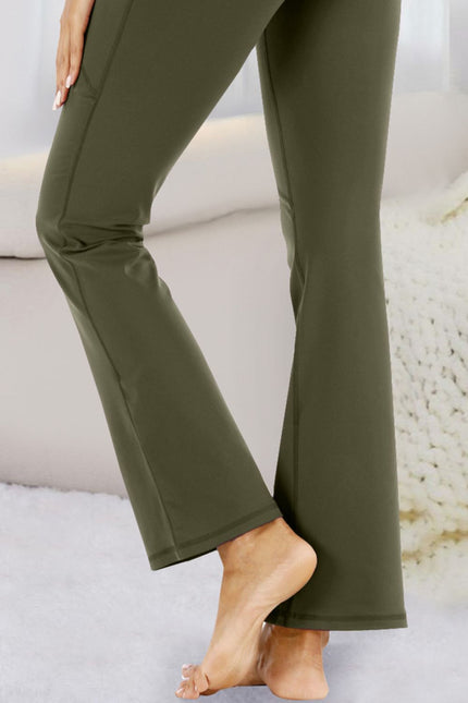 Pocketed High Waist Active Pants - LACEDUPED