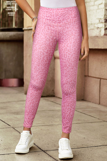 Leopard High Waist Leggings - LACEDUPED