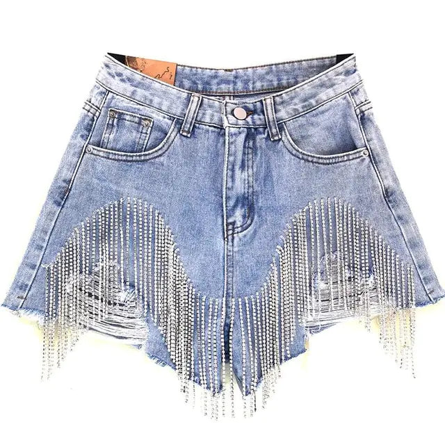 Women luxurious Tassel Rhinestone Fringed - LACEDUPED