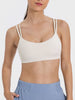 Scoop Neck Double Strap Active Cami - LACEDUPED