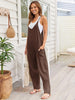 V-Neck Spaghetti Strap Jumpsuit - LACEDUPED