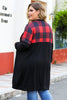 Plus Size Open Front Dropped Shoulder Cardigan