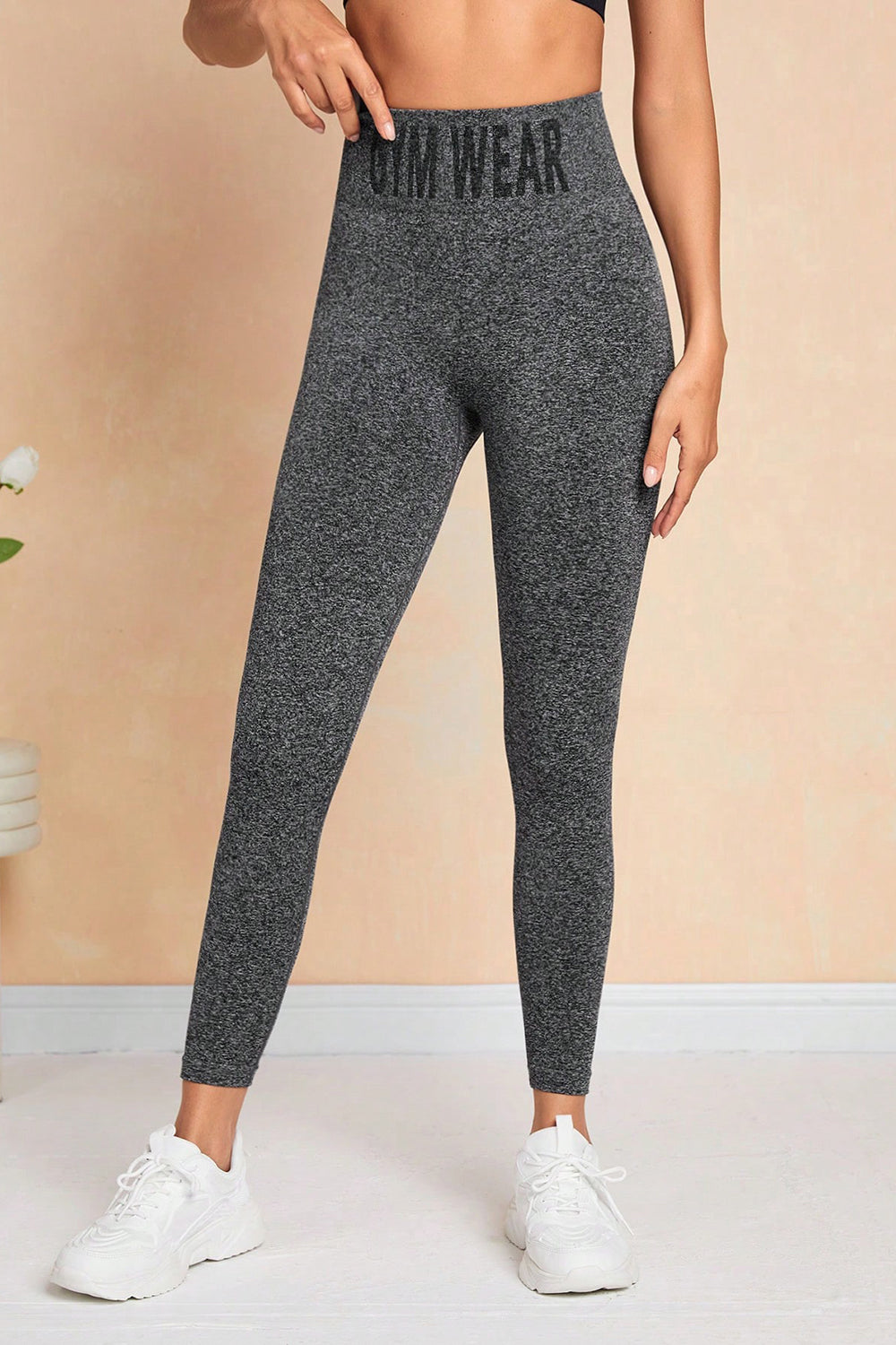 GYM WEAR High Waist Active Leggings - LACEDUPED