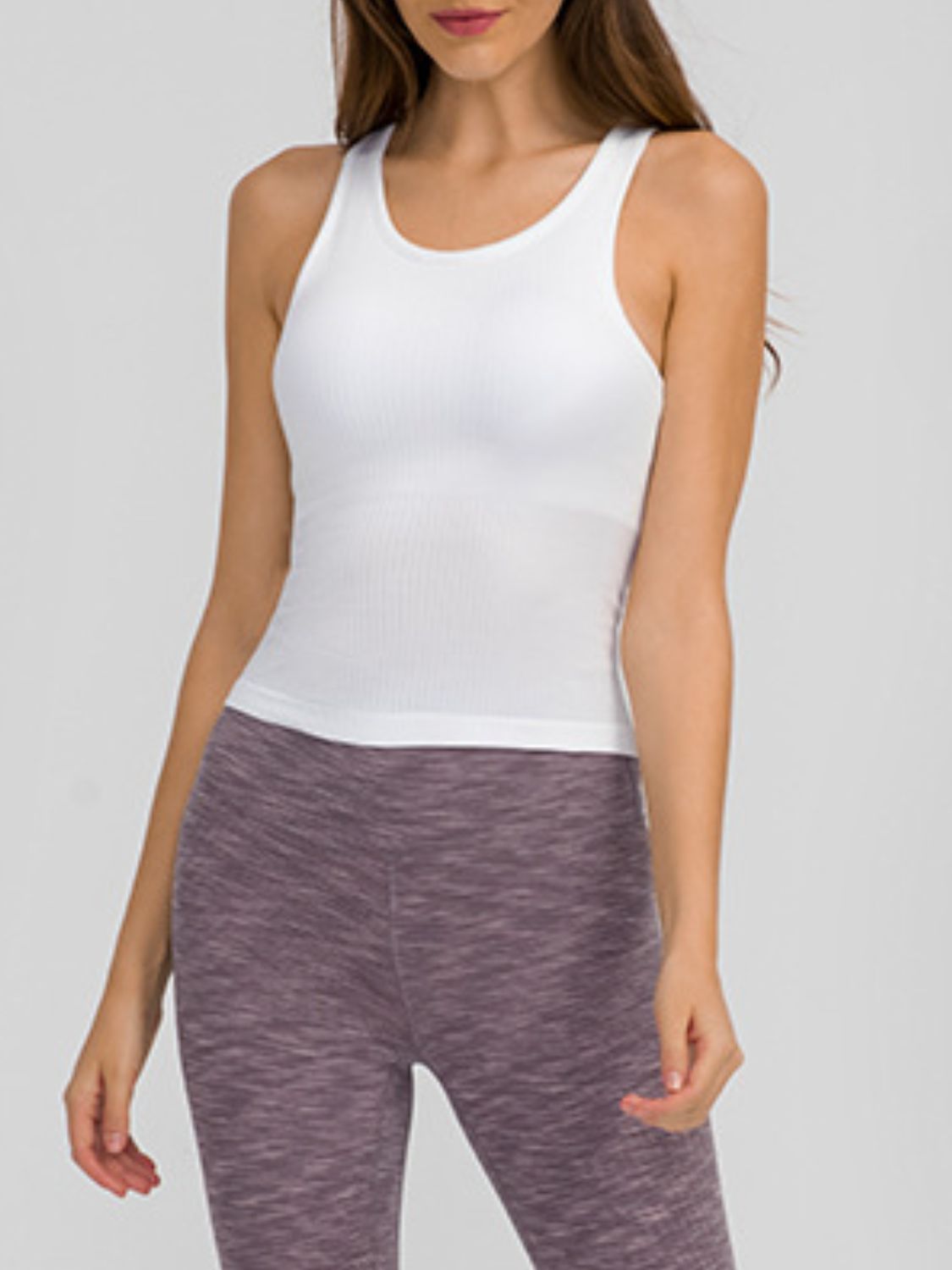 Round Neck Racerback Active Tank - LACEDUPED