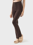 Zipper Detail High Waist Active Pants - LACEDUPED