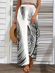 Printed Wide Leg Pants - LACEDUPED