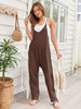 V-Neck Spaghetti Strap Jumpsuit - LACEDUPED