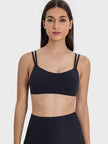 Scoop Neck Double Strap Active Cami - LACEDUPED