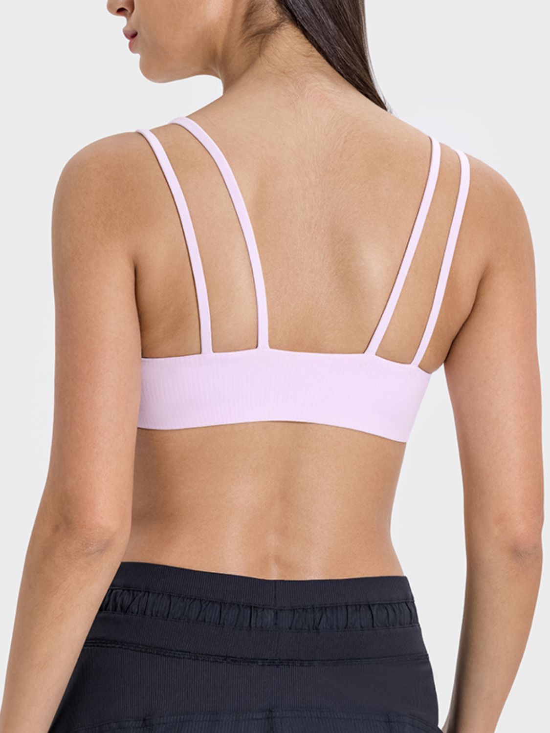 Scoop Neck Double Strap Active Cami - LACEDUPED