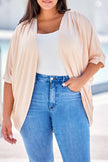 Plus Size Ribbed Cocoon Cover Up