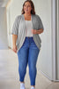 Plus Size Ribbed Cocoon Cover Up