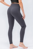 Wide Waistband Slim Fit Active Leggings - LACEDUPED