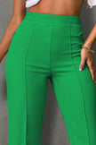 High Waist Straight Pants - LACEDUPED