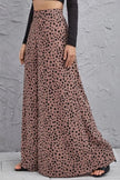 Animal Print High-Rise Culottes - LACEDUPED