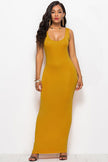 Scoop Neck Wide Strap Maxi Dress - Premium   - Just $29.95! Shop now at LACEDUPED