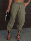 High Waist Drawstring Pants with Pockets - Premium   - Just $47.95! Shop now at LACEDUPED