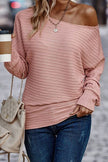 Texture Round Neck Long Sleeve Top - Premium   - Just $34.95! Shop now at LACEDUPED