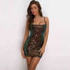 Sequin Adjustable Spaghetti Strap Mini Dress - Premium   - Just $49.95! Shop now at LACEDUPED