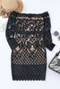 Off-Shoulder Long Sleeve Lace Dress - Premium   - Just $57.95! Shop now at LACEDUPED