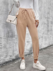 Drawstring Straight Pants with Pockets - Premium   - Just $35.95! Shop now at LACEDUPED