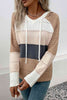 Color Block Drawstring Hooded Sweater - Premium   - Just $47.95! Shop now at LACEDUPED