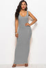 Scoop Neck Wide Strap Maxi Dress - Premium   - Just $29.95! Shop now at LACEDUPED