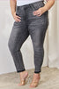 Judy Blue Full Size High Waist Tummy Control Release Hem Skinny Jeans - Premium   - Just $93.95! Shop now at LACEDUPED