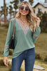 V-Neck Long Sleeve T-Shirt - Premium   - Just $34.95! Shop now at LACEDUPED