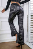 Double Take Sequin High Waist Flared Pants - Premium   - Just $78.95! Shop now at LACEDUPED