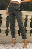 High Waist Cropped Pants - Premium   - Just $52.95! Shop now at LACEDUPED