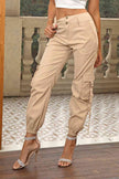 High Waist Cargo Pants - Premium   - Just $54.95! Shop now at LACEDUPED