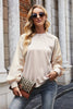 Round Neck Dropped Shoulder Sweatshirt - Premium   - Just $42.95! Shop now at LACEDUPED