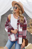 Plaid Button Up Dropped Shoulder Jacket - Premium   - Just $79.95! Shop now at LACEDUPED