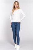 ACTIVE BASIC Ribbed Trim Button Up Cardigan - Premium   - Just $41.95! Shop now at LACEDUPED