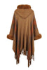 Color Block Fringe Detail Poncho - Premium   - Just $89.95! Shop now at LACEDUPED