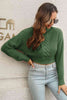 Cropped Mock Neck Cable-Knit Pullover Sweater - Premium   - Just $38.95! Shop now at LACEDUPED