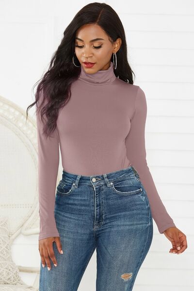 Turtleneck Long Sleeve Bodysuit - Premium   - Just $28.95! Shop now at LACEDUPED