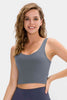 Cropped Scoop Neck Active Tank Top - Premium   - Just $36.95! Shop now at LACEDUPED