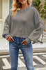 Round Neck Dropped Shoulder Sweater - Premium   - Just $68.95! Shop now at LACEDUPED