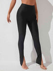 High Waist Slit Skinny Pants - Premium   - Just $34.95! Shop now at LACEDUPED