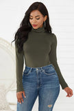 Turtleneck Long Sleeve Bodysuit - Premium   - Just $28.95! Shop now at LACEDUPED