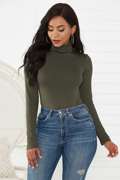 Turtleneck Long Sleeve Bodysuit - Premium   - Just $28.95! Shop now at LACEDUPED